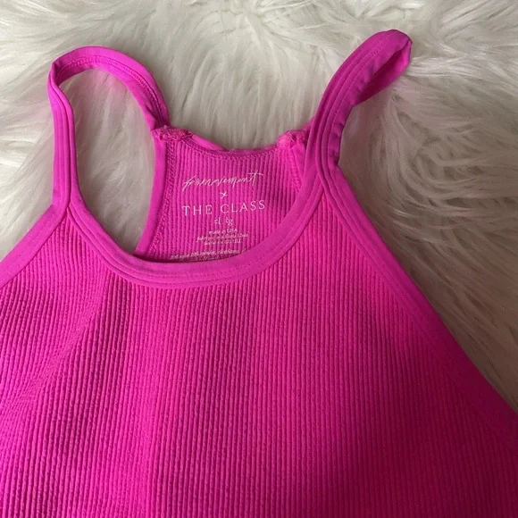 Free People Happiness Runs Long Crop Tank PINK - Picture 3 of 7